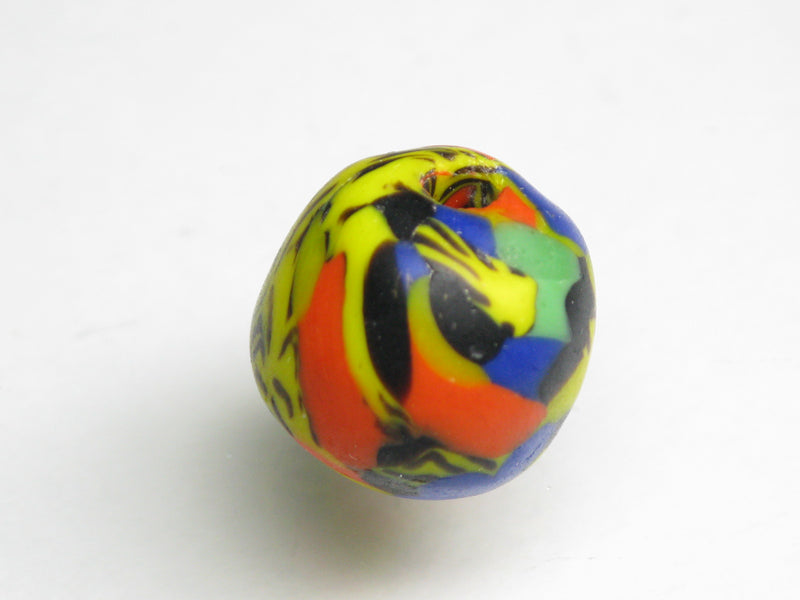 TOKO-BEADS EG201-01 African round glass bead  13mm EG201-01 丸形ガラスビーズ 13mm Asian bead & African bead  Handmade,Lampeork,bead,asia,india,ethnic,parts,accessory,beads とんぼ玉,ビーズ,トンボ玉,アジア,インド,エスニック,手作り,パーツ,アクセサリー