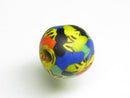 TOKO-BEADS EG201-01 African round glass bead  13mm EG201-01 丸形ガラスビーズ 13mm Asian bead & African bead  Handmade,Lampeork,bead,asia,india,ethnic,parts,accessory,beads とんぼ玉,ビーズ,トンボ玉,アジア,インド,エスニック,手作り,パーツ,アクセサリー