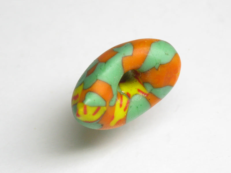 TOKO-BEADS EG201-04 African round glass bead  17mm EG201-04 丸形ガラスビーズ 17mm Asian bead & African bead  Handmade,Lampeork,bead,asia,india,ethnic,parts,accessory,beads とんぼ玉,ビーズ,トンボ玉,アジア,インド,エスニック,手作り,パーツ,アクセサリー