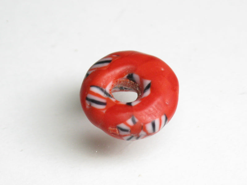 TOKO-BEADS EG201-09 African disk glass bead  13mm EG201-09 ディスク型ガラスビーズ 13mm Asian bead & African bead  Handmade,Lampeork,bead,asia,india,ethnic,parts,accessory,beads とんぼ玉,ビーズ,トンボ玉,アジア,インド,エスニック,手作り,パーツ,アクセサリー