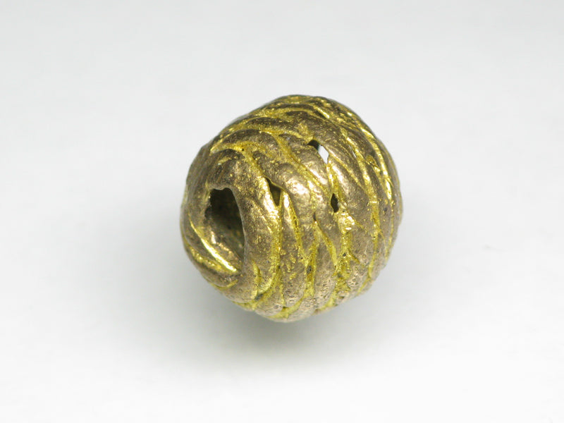 TOKO-BEADS EM002-21 Metal bead (Cote d'Ivoire) 11~12mm EM002-21 中空メタルビーズ（コートジボワール） 11~12mm Asian bead & African bead  Handmade,Lampeork,bead,asia,india,ethnic,parts,accessory,beads とんぼ玉,ビーズ,トンボ玉,アジア,インド,エスニック,手作り,パーツ,アクセサリー