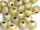TOKO-BEADS EM002-22 Metal bead (Cote d'Ivoire) 12~13.5mm EM002-22 中空メタルビーズ（コートジボワール） 12~13.5mm Asian bead & African bead  Handmade,Lampeork,bead,asia,india,ethnic,parts,accessory,beads とんぼ玉,ビーズ,トンボ玉,アジア,インド,エスニック,手作り,パーツ,アクセサリー