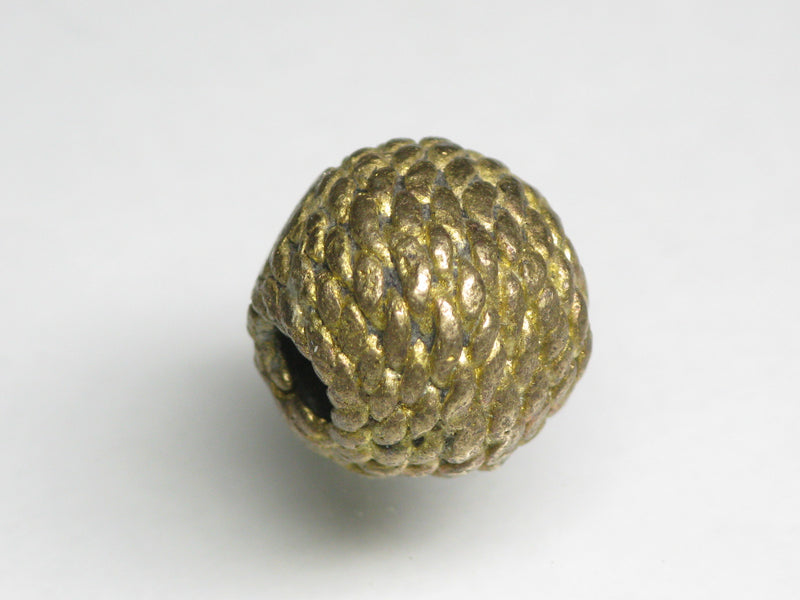 TOKO-BEADS EM002-22 Metal bead (Cote d'Ivoire) 12~13.5mm EM002-22 中空メタルビーズ（コートジボワール） 12~13.5mm Asian bead & African bead  Handmade,Lampeork,bead,asia,india,ethnic,parts,accessory,beads とんぼ玉,ビーズ,トンボ玉,アジア,インド,エスニック,手作り,パーツ,アクセサリー