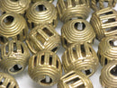 TOKO-BEADS EM002-23 Metal bead (Cote d'Ivoire) 13.5~14.5mm EM002-23 中空メタルビーズ（コートジボワール） 13.5~14.5mm Asian bead & African bead  Handmade,Lampeork,bead,asia,india,ethnic,parts,accessory,beads とんぼ玉,ビーズ,トンボ玉,アジア,インド,エスニック,手作り,パーツ,アクセサリー