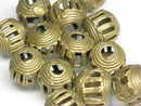 TOKO-BEADS EM002-24 Metal bead (Cote d'Ivoire) 13.5~14.5mm EM002-24 中空メタルビーズ（コートジボワール） 13.5~14.5mm Asian bead & African bead  Handmade,Lampeork,bead,asia,india,ethnic,parts,accessory,beads とんぼ玉,ビーズ,トンボ玉,アジア,インド,エスニック,手作り,パーツ,アクセサリー