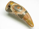 TOKO-BEADS EZ011-03 Tibetan Agate Tooth Pendant 14.5mm EZ011-03 チベタンアゲートペンダント 14.5mm Asian bead & African bead  Handmade,Lampeork,bead,asia,india,ethnic,parts,accessory,beads とんぼ玉,ビーズ,トンボ玉,アジア,インド,エスニック,手作り,パーツ,アクセサリー