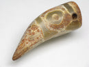 TOKO-BEADS EZ011-04 Tibetan Agate Tooth Pendant 14mm EZ011-04 チベタンアゲートペンダント 14mm Asian bead & African bead  Handmade,Lampeork,bead,asia,india,ethnic,parts,accessory,beads とんぼ玉,ビーズ,トンボ玉,アジア,インド,エスニック,手作り,パーツ,アクセサリー