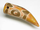 TOKO-BEADS EZ011-18 Tibetan Agate Tooth Pendant 12mm EZ011-18 チベタンアゲートペンダント 12mm Asian bead & African bead  Handmade,Lampeork,bead,asia,india,ethnic,parts,accessory,beads とんぼ玉,ビーズ,トンボ玉,アジア,インド,エスニック,手作り,パーツ,アクセサリー