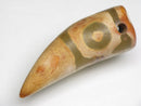 TOKO-BEADS EZ011-19 Tibetan Agate Tooth Pendant 14mm EZ011-19 チベタンアゲートペンダント 14mm Asian bead & African bead  Handmade,Lampeork,bead,asia,india,ethnic,parts,accessory,beads とんぼ玉,ビーズ,トンボ玉,アジア,インド,エスニック,手作り,パーツ,アクセサリー