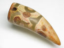 TOKO-BEADS EZ011-19 Tibetan Agate Tooth Pendant 14mm EZ011-19 チベタンアゲートペンダント 14mm Asian bead & African bead  Handmade,Lampeork,bead,asia,india,ethnic,parts,accessory,beads とんぼ玉,ビーズ,トンボ玉,アジア,インド,エスニック,手作り,パーツ,アクセサリー