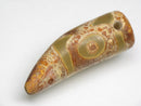 TOKO-BEADS EZ011-24 Tibetan Agate Tooth Pendant 12.5mm EZ011-24 チベタンアゲートペンダント 12.5mm Asian bead & African bead  Handmade,Lampeork,bead,asia,india,ethnic,parts,accessory,beads とんぼ玉,ビーズ,トンボ玉,アジア,インド,エスニック,手作り,パーツ,アクセサリー