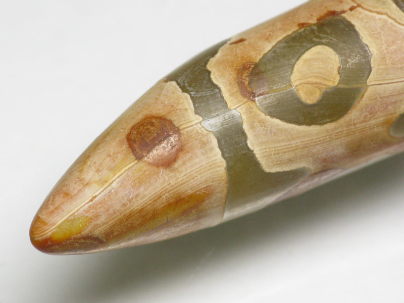 TOKO-BEADS EZ011-26 Tibetan Agate Tooth Pendant 12.5mm EZ011-26 チベタンアゲートペンダント 12.5mm Asian bead & African bead  Handmade,Lampeork,bead,asia,india,ethnic,parts,accessory,beads とんぼ玉,ビーズ,トンボ玉,アジア,インド,エスニック,手作り,パーツ,アクセサリー