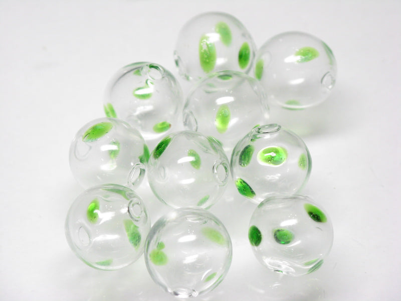TOKO-BEADS HG001-02P  Hollow glass bead (10pcs) 11.5~13.5mm HG001-02P シャボン玉ビーズ（10個パック） 11.5~13.5mm Asian bead & African bead  Handmade,Lampeork,bead,asia,india,ethnic,parts,accessory,beads とんぼ玉,ビーズ,トンボ玉,アジア,インド,エスニック,手作り,パーツ,アクセサリー