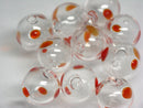 TOKO-BEADS HG001-05P  Hollow glass bead (10pcs) 11.5~13.5mm HG001-05P シャボン玉ビーズ（10個パック） 11.5~13.5mm Asian bead & African bead  Handmade,Lampeork,bead,asia,india,ethnic,parts,accessory,beads とんぼ玉,ビーズ,トンボ玉,アジア,インド,エスニック,手作り,パーツ,アクセサリー