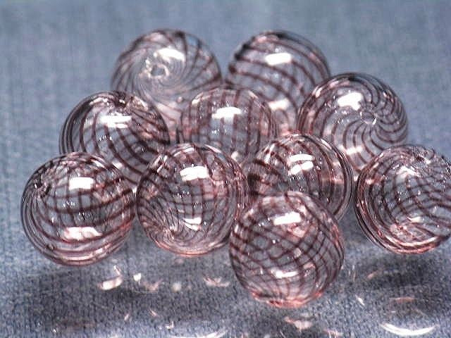 TOKO-BEADS HG001-08P  Hollow glass bead (10pcs) 12~13mm HG001-08P シャボン玉ビーズ（10個パック） 12~13mm Asian bead & African bead  Handmade,Lampeork,bead,asia,india,ethnic,parts,accessory,beads とんぼ玉,ビーズ,トンボ玉,アジア,インド,エスニック,手作り,パーツ,アクセサリー