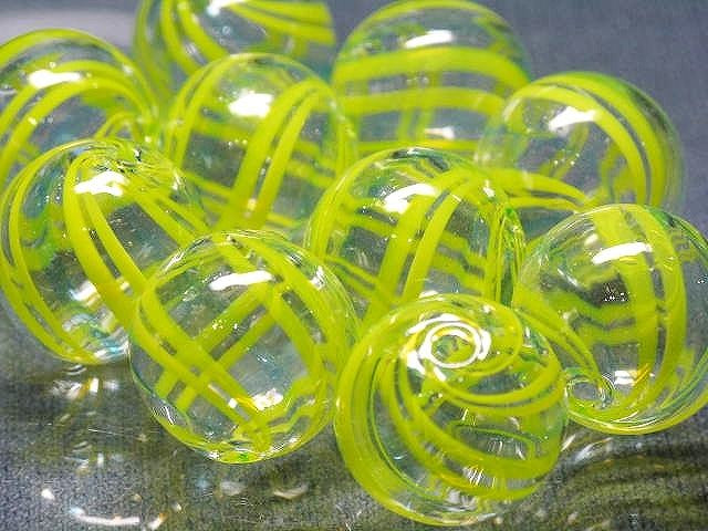 TOKO-BEADS HG001-13P  Hollow glass bead (10pcs) 19~21mm HG001-13P シャボン玉ビーズ（10個パック） 19~21mm Asian bead & African bead  Handmade,Lampeork,bead,asia,india,ethnic,parts,accessory,beads とんぼ玉,ビーズ,トンボ玉,アジア,インド,エスニック,手作り,パーツ,アクセサリー