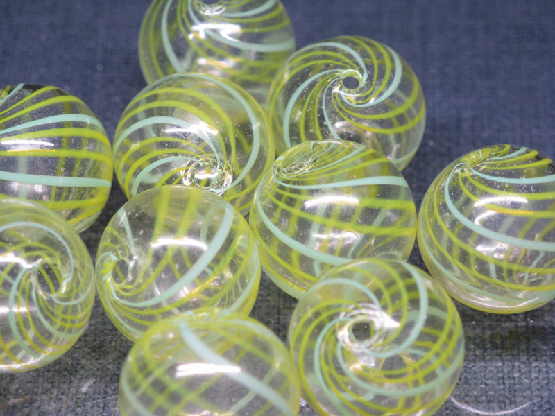 TOKO-BEADS HG001-13P  Hollow glass bead (10pcs) 19~21mm HG001-13P シャボン玉ビーズ（10個パック） 19~21mm Asian bead & African bead  Handmade,Lampeork,bead,asia,india,ethnic,parts,accessory,beads とんぼ玉,ビーズ,トンボ玉,アジア,インド,エスニック,手作り,パーツ,アクセサリー