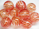 TOKO-BEADS HG001-16P  Hollow glass bead (10pcs) 19~21mm HG001-16P シャボン玉ビーズ（10個パック） 19~21mm Asian bead & African bead  Handmade,Lampeork,bead,asia,india,ethnic,parts,accessory,beads とんぼ玉,ビーズ,トンボ玉,アジア,インド,エスニック,手作り,パーツ,アクセサリー