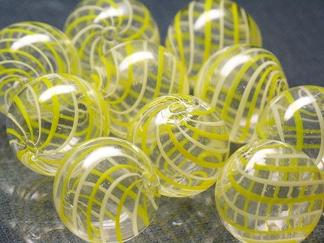 TOKO-BEADS HG001-21P  Hollow glass bead (10pcs) 19~21mm HG001-21P シャボン玉ビーズ（10個パック） 19~21mm Asian bead & African bead  Handmade,Lampeork,bead,asia,india,ethnic,parts,accessory,beads とんぼ玉,ビーズ,トンボ玉,アジア,インド,エスニック,手作り,パーツ,アクセサリー