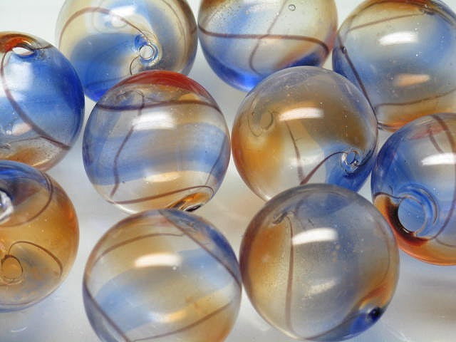 TOKO-BEADS HG001-30P  Hollow glass bead (10pcs) 19~21mm HG001-30P シャボン玉ビーズ（10個パック） 19~21mm Asian bead & African bead  Handmade,Lampeork,bead,asia,india,ethnic,parts,accessory,beads とんぼ玉,ビーズ,トンボ玉,アジア,インド,エスニック,手作り,パーツ,アクセサリー