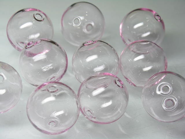 TOKO-BEADS HG001-44P  Hollow glass bead (10pcs) 19~21mm HG001-44P シャボン玉ビーズ（10個パック） 19~21mm Asian bead & African bead  Handmade,Lampeork,bead,asia,india,ethnic,parts,accessory,beads とんぼ玉,ビーズ,トンボ玉,アジア,インド,エスニック,手作り,パーツ,アクセサリー