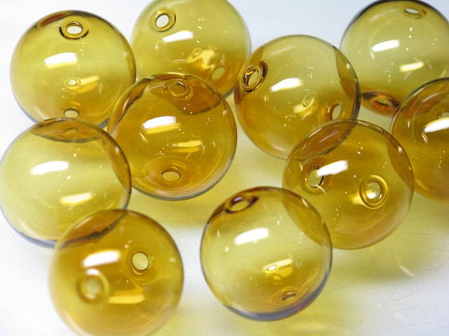 TOKO-BEADS HG001-46P  Hollow glass bead (10pcs) 19~21mm HG001-46P シャボン玉ビーズ（10個パック） 19~21mm Asian bead & African bead  Handmade,Lampeork,bead,asia,india,ethnic,parts,accessory,beads とんぼ玉,ビーズ,トンボ玉,アジア,インド,エスニック,手作り,パーツ,アクセサリー