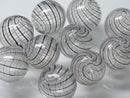 TOKO-BEADS HG001-50P  Hollow glass bead (10pcs) 12.5~13.5mm HG001-50P シャボン玉ビーズ（10個パック） 12.5~13.5mm Asian bead & African bead  Handmade,Lampeork,bead,asia,india,ethnic,parts,accessory,beads とんぼ玉,ビーズ,トンボ玉,アジア,インド,エスニック,手作り,パーツ,アクセサリー