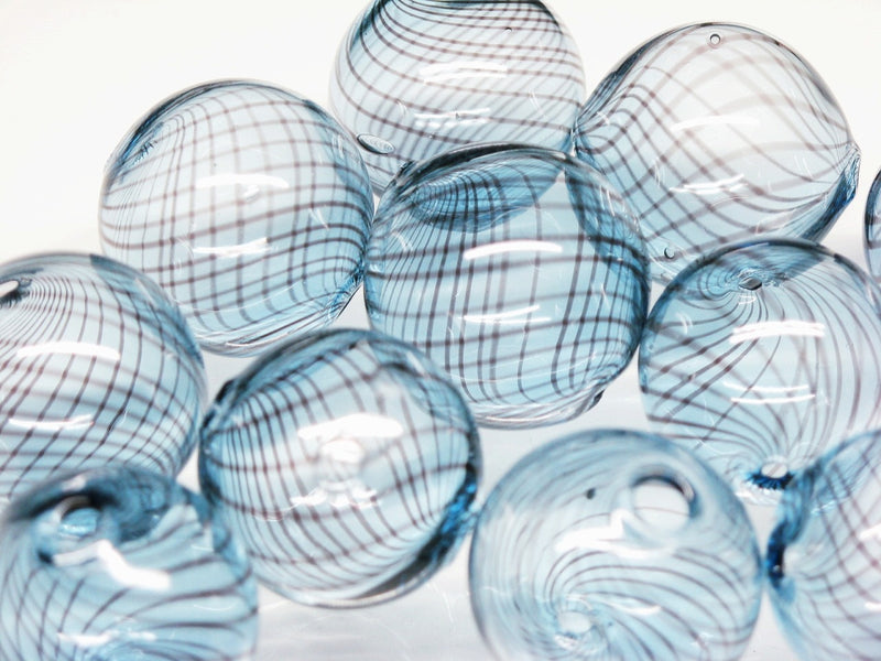 TOKO-BEADS HG001-52P  Hollow glass bead (10pcs) 18~20mm HG001-52P シャボン玉ビーズ（10個パック） 18~20mm Asian bead & African bead  Handmade,Lampeork,bead,asia,india,ethnic,parts,accessory,beads とんぼ玉,ビーズ,トンボ玉,アジア,インド,エスニック,手作り,パーツ,アクセサリー