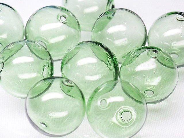 TOKO-BEADS HG001-57P  Hollow glass bead (10pcs) 19~21mm HG001-57P シャボン玉ビーズ（10個パック） 19~21mm Asian bead & African bead  Handmade,Lampeork,bead,asia,india,ethnic,parts,accessory,beads とんぼ玉,ビーズ,トンボ玉,アジア,インド,エスニック,手作り,パーツ,アクセサリー