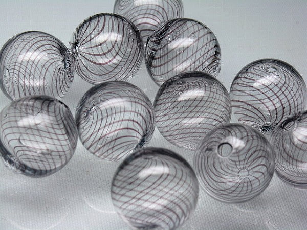 TOKO-BEADS HG001-62P  Hollow glass bead (10pcs) 19~21mm HG001-62P シャボン玉ビーズ（10個パック） 19~21mm Asian bead & African bead  Handmade,Lampeork,bead,asia,india,ethnic,parts,accessory,beads とんぼ玉,ビーズ,トンボ玉,アジア,インド,エスニック,手作り,パーツ,アクセサリー