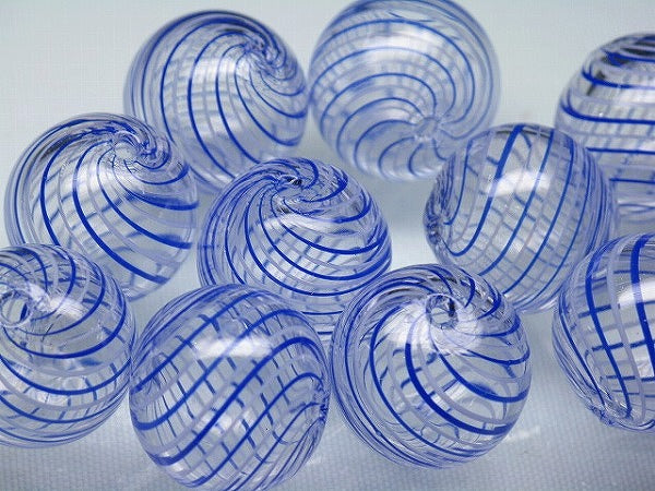 TOKO-BEADS HG001-64P  Hollow glass bead (10pcs) 19~21mm HG001-64P シャボン玉ビーズ（10個パック） 19~21mm Asian bead & African bead  Handmade,Lampeork,bead,asia,india,ethnic,parts,accessory,beads とんぼ玉,ビーズ,トンボ玉,アジア,インド,エスニック,手作り,パーツ,アクセサリー