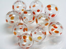 TOKO-BEADS HG001-71P  Hollow glass bead (10pcs) 13.5~15.5mm HG001-71P シャボン玉ビーズ（10個パック） 13.5~15.5mm Asian bead & African bead  Handmade,Lampeork,bead,asia,india,ethnic,parts,accessory,beads とんぼ玉,ビーズ,トンボ玉,アジア,インド,エスニック,手作り,パーツ,アクセサリー