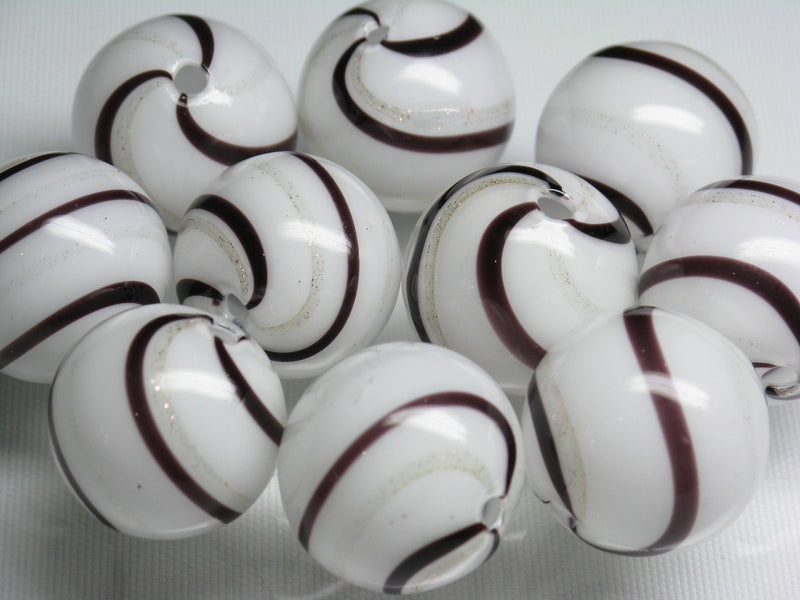 TOKO-BEADS HG001-74P  Hollow glass bead (10pcs) 19~21mm HG001-74P シャボン玉ビーズ（10個パック） 19~21mm Asian bead & African bead  Handmade,Lampeork,bead,asia,india,ethnic,parts,accessory,beads とんぼ玉,ビーズ,トンボ玉,アジア,インド,エスニック,手作り,パーツ,アクセサリー