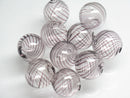 TOKO-BEADS HG001-87P  Hollow glass bead (10pcs) 12~13mm HG001-87P シャボン玉ビーズ（10個パック） 12~13mm Asian bead & African bead  Handmade,Lampeork,bead,asia,india,ethnic,parts,accessory,beads とんぼ玉,ビーズ,トンボ玉,アジア,インド,エスニック,手作り,パーツ,アクセサリー