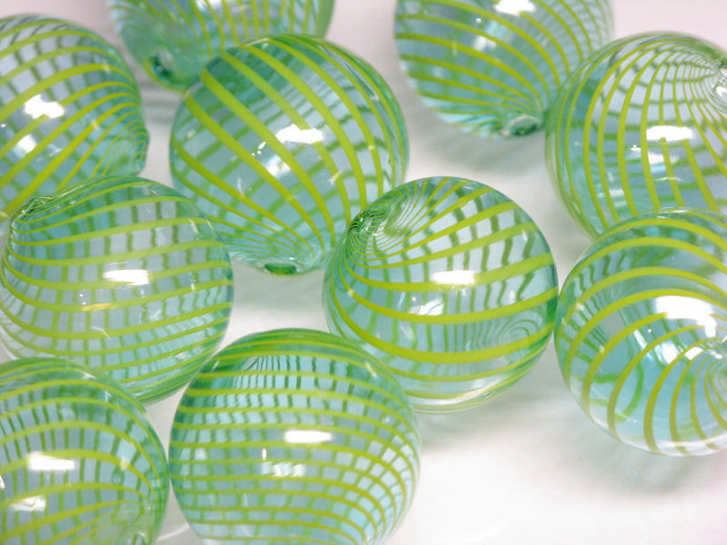 TOKO-BEADS HG001P-22  Hollow glass bead (10pcs) 19~21mm HG001P-22 シャボン玉ビーズ（10個パック） 19~21mm Asian bead & African bead  Handmade,Lampeork,bead,asia,india,ethnic,parts,accessory,beads とんぼ玉,ビーズ,トンボ玉,アジア,インド,エスニック,手作り,パーツ,アクセサリー
