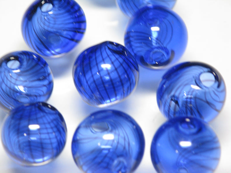 TOKO-BEADS HG001P-34  Hollow glass bead (10pcs) 11.5~13.5mm HG001P-34 シャボン玉ビーズ（10個パック） 11.5~13.5mm Asian bead & African bead  Handmade,Lampeork,bead,asia,india,ethnic,parts,accessory,beads とんぼ玉,ビーズ,トンボ玉,アジア,インド,エスニック,手作り,パーツ,アクセサリー