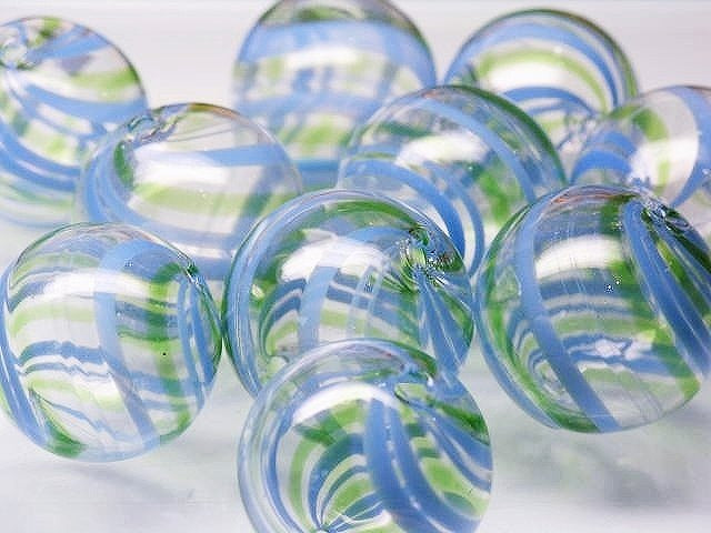 TOKO-BEADS HG005-02P  Hollow glass bead (10pcs) 24~26mm HG005-02P シャボン玉ビーズ（10個パック） 24~26mm Asian bead & African bead  Handmade,Lampeork,bead,asia,india,ethnic,parts,accessory,beads とんぼ玉,ビーズ,トンボ玉,アジア,インド,エスニック,手作り,パーツ,アクセサリー
