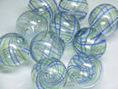 TOKO-BEADS HG005-09P  Hollow glass bead (10pcs) 24~26mm HG005-09P シャボン玉ビーズ（10個パック） 24~26mm Asian bead & African bead  Handmade,Lampeork,bead,asia,india,ethnic,parts,accessory,beads とんぼ玉,ビーズ,トンボ玉,アジア,インド,エスニック,手作り,パーツ,アクセサリー