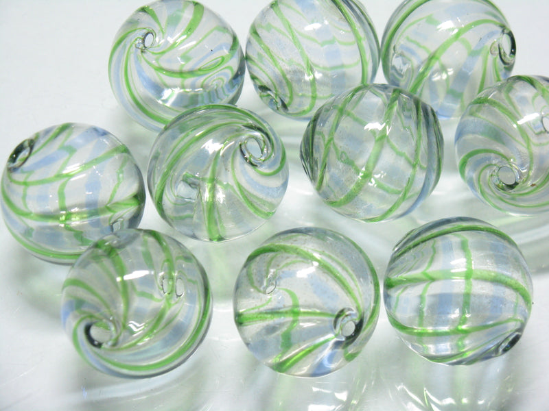 TOKO-BEADS HG005-11P  Hollow glass bead (10pcs) 24~26mm HG005-11P シャボン玉ビーズ（10個パック） 24~26mm Asian bead & African bead  Handmade,Lampeork,bead,asia,india,ethnic,parts,accessory,beads とんぼ玉,ビーズ,トンボ玉,アジア,インド,エスニック,手作り,パーツ,アクセサリー