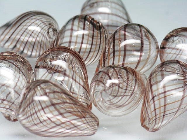 TOKO-BEADS HG011-07P  Hollow glass bead (10pcs) 13~15mm HG011-07P シャボン玉ビーズ（10個パック） 13~15mm Asian bead & African bead  Handmade,Lampeork,bead,asia,india,ethnic,parts,accessory,beads とんぼ玉,ビーズ,トンボ玉,アジア,インド,エスニック,手作り,パーツ,アクセサリー
