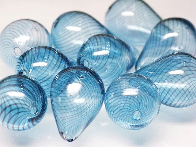 TOKO-BEADS HG011-09P  Hollow glass bead (10pcs) 13~15mm HG011-09P シャボン玉ビーズ（10個パック） 13~15mm Asian bead & African bead  Handmade,Lampeork,bead,asia,india,ethnic,parts,accessory,beads とんぼ玉,ビーズ,トンボ玉,アジア,インド,エスニック,手作り,パーツ,アクセサリー
