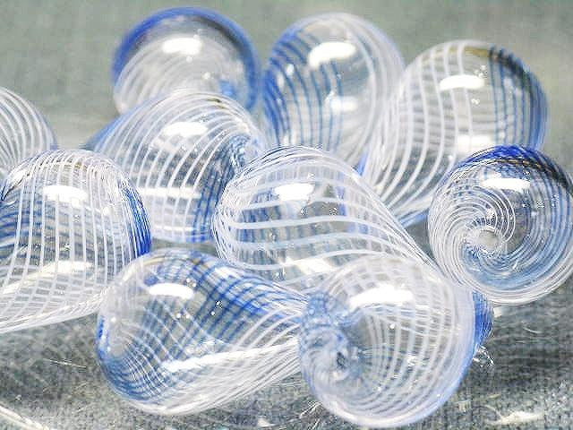 TOKO-BEADS HG011-14P  Hollow glass bead (10pcs) 13~15mm HG011-14P シャボン玉ビーズ（10個パック） 13~15mm Asian bead & African bead  Handmade,Lampeork,bead,asia,india,ethnic,parts,accessory,beads とんぼ玉,ビーズ,トンボ玉,アジア,インド,エスニック,手作り,パーツ,アクセサリー