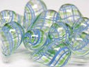 TOKO-BEADS HG011-15P  Hollow glass bead (10pcs) 13~15mm HG011-15P シャボン玉ビーズ（10個パック） 13~15mm Asian bead & African bead  Handmade,Lampeork,bead,asia,india,ethnic,parts,accessory,beads とんぼ玉,ビーズ,トンボ玉,アジア,インド,エスニック,手作り,パーツ,アクセサリー