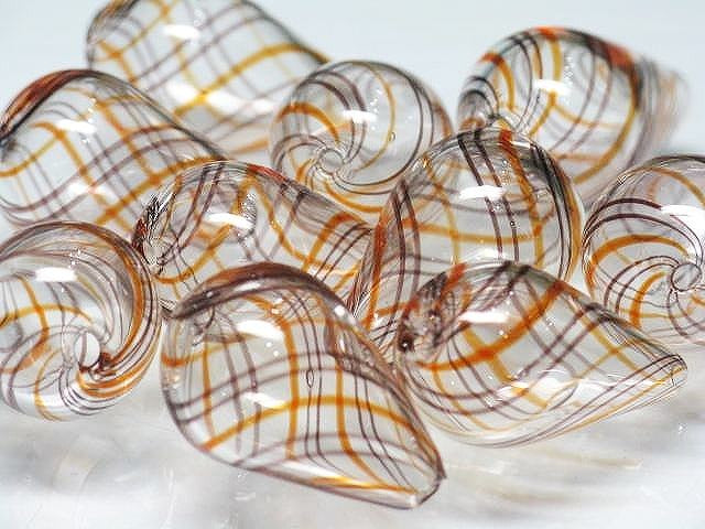 TOKO-BEADS HG011-17P  Hollow glass bead (10pcs) 13~15mm HG011-17P シャボン玉ビーズ（10個パック） 13~15mm Asian bead & African bead  Handmade,Lampeork,bead,asia,india,ethnic,parts,accessory,beads とんぼ玉,ビーズ,トンボ玉,アジア,インド,エスニック,手作り,パーツ,アクセサリー
