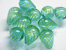 TOKO-BEADS HG011-30P  Hollow glass bead (10pcs) 13~14mm HG011-30P シャボン玉ビーズ（10個パック） 13~14mm Asian bead & African bead  Handmade,Lampeork,bead,asia,india,ethnic,parts,accessory,beads とんぼ玉,ビーズ,トンボ玉,アジア,インド,エスニック,手作り,パーツ,アクセサリー