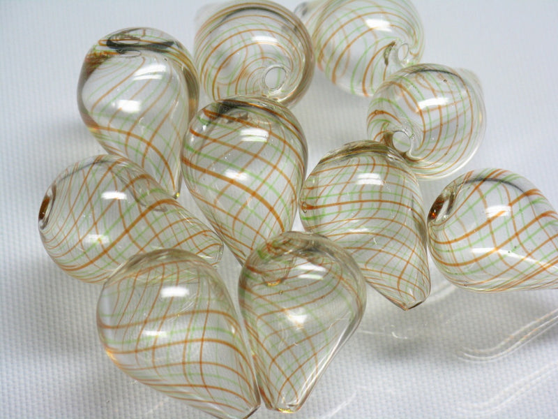 TOKO-BEADS HG011-32P  Hollow glass bead (10pcs) 13~14mm HG011-32P シャボン玉ビーズ（10個パック） 13~14mm Asian bead & African bead  Handmade,Lampeork,bead,asia,india,ethnic,parts,accessory,beads とんぼ玉,ビーズ,トンボ玉,アジア,インド,エスニック,手作り,パーツ,アクセサリー
