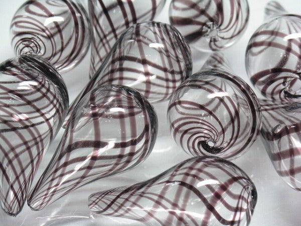 TOKO-BEADS HG011-73P  Hollow glass bead (10pcs) 18~20mm HG011-73P シャボン玉ビーズ（10個パック） 18~20mm Asian bead & African bead  Handmade,Lampeork,bead,asia,india,ethnic,parts,accessory,beads とんぼ玉,ビーズ,トンボ玉,アジア,インド,エスニック,手作り,パーツ,アクセサリー