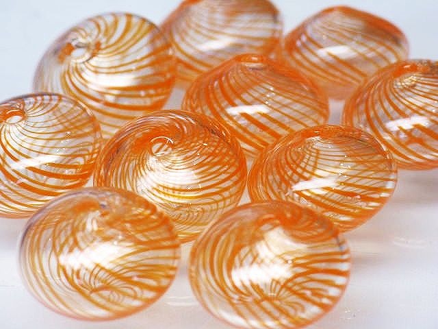 TOKO-BEADS HG021-02P  Hollow glass bead (10pcs) 15~17mm HG021-02P シャボン玉ビーズ（10個パック） 15~17mm Asian bead & African bead  Handmade,Lampeork,bead,asia,india,ethnic,parts,accessory,beads とんぼ玉,ビーズ,トンボ玉,アジア,インド,エスニック,手作り,パーツ,アクセサリー