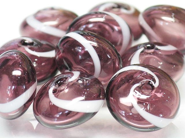 TOKO-BEADS HG021-09P  Hollow glass bead (10pcs) 15~17mm HG021-09P シャボン玉ビーズ（10個パック） 15~17mm Asian bead & African bead  Handmade,Lampeork,bead,asia,india,ethnic,parts,accessory,beads とんぼ玉,ビーズ,トンボ玉,アジア,インド,エスニック,手作り,パーツ,アクセサリー