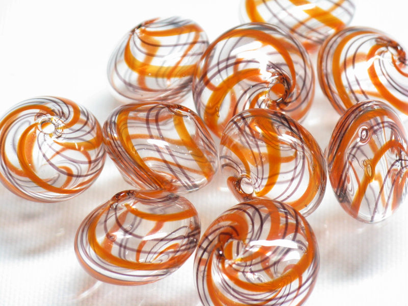 TOKO-BEADS HG021-11P  Hollow glass bead (10pcs) 15~16mm HG021-11P シャボン玉ビーズ（10個パック） 15~16mm Asian bead & African bead  Handmade,Lampeork,bead,asia,india,ethnic,parts,accessory,beads とんぼ玉,ビーズ,トンボ玉,アジア,インド,エスニック,手作り,パーツ,アクセサリー